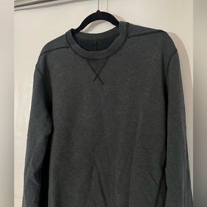 Lululemon Dark Gray Casual Soft Long Sleeve Stretchy Crewneck Sweater